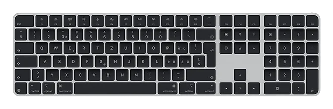 Apple Magic Keyboard mit Zahlenblock und Touch ID – Schwarz