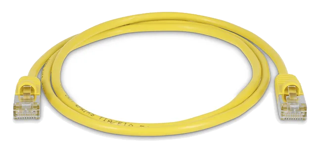 LMP Ultra Slim Round Ethernet Patchkabel 0.5 m – Gelb