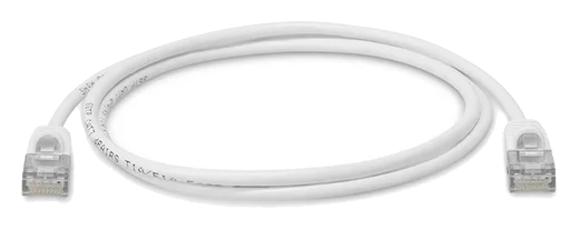 LMP Ultra Slim Round Ethernet Patchkabel 10 m – Weiss