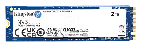 2 TB Kingston NV3 NVMe SSD M.2 2280