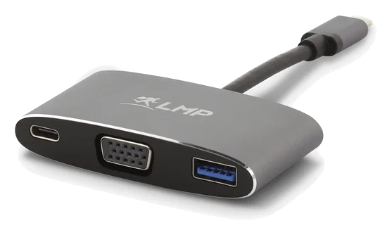 LMP USB-C zu VGA & USB 3.0 & USB-C Ladeport Multiport Adapter
