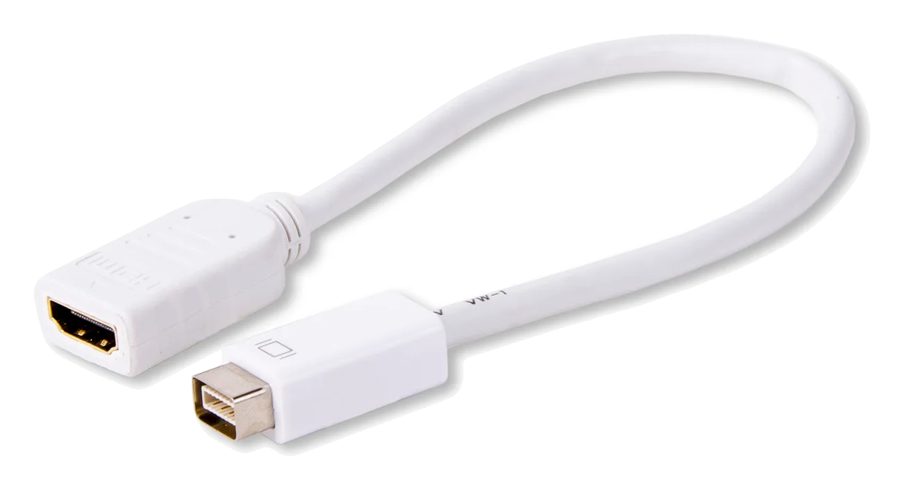 LMP Mini-DVI zu HDMI Adapter, Mini-DVI (m) zu HDMI (f), weiss
