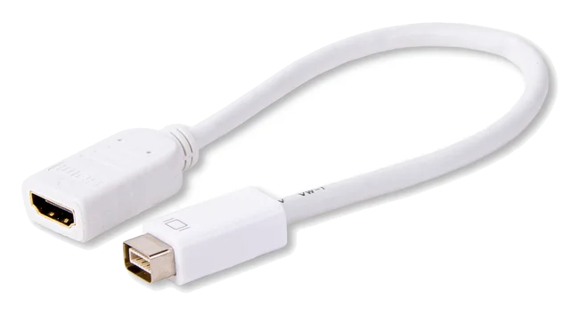 LMP Mini-DVI zu HDMI Adapter, Mini-DVI (m) zu HDMI (f), weiss