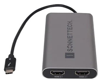 Sonnet Thunderbolt Dual 4K HDMI 2.1 Adapter