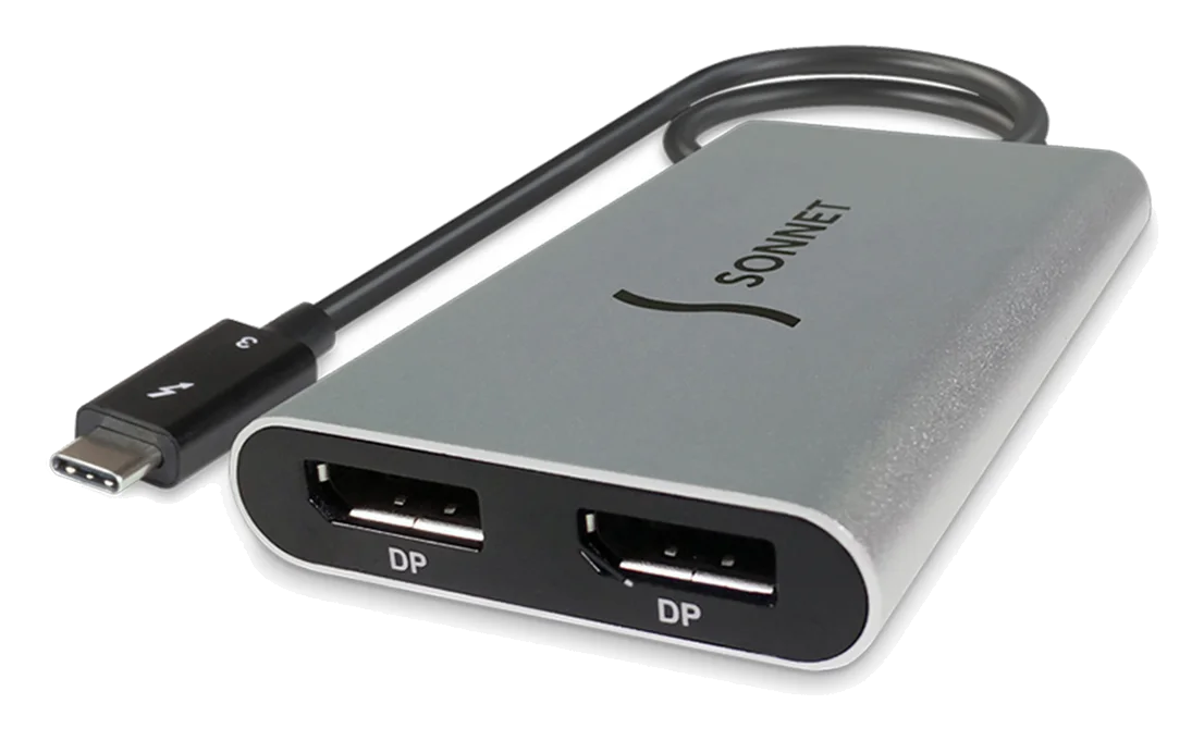 Sonnet Dual 4K 60Hz DisplayPort Adapter