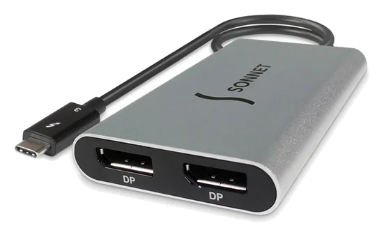 Sonnet Dual 4K 60Hz DisplayPort Adapter