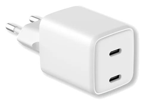 LMP 35W USB-C Dual Power Adapter – Weiss