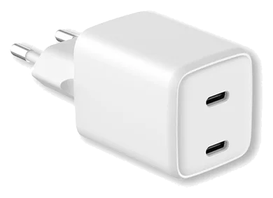 LMP 35W USB-C Dual Power Adapter – Weiss
