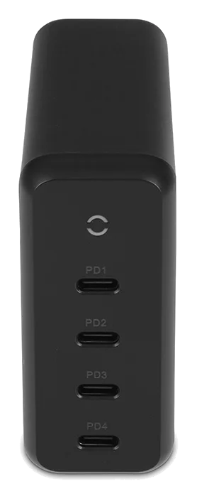 LMP 165W USB-C 4 Port Power Adapter – Schwarz