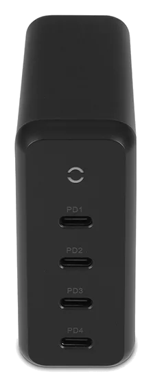 LMP 165W USB-C 4 Port Power Adapter – Schwarz