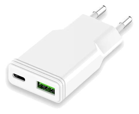 LMP 30W USB-A & USB-C Dual Power Adapter & Kabel – Weiss