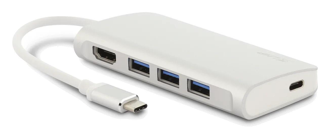LMP USB-C Video Hub 5 Port - Refurbished – Silber