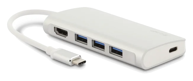 LMP USB-C Video Hub 5 Port - Refurbished – Silber