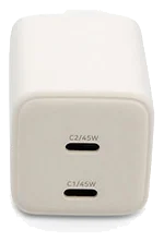 LMP 45W USB-C Dual Power Adapter – Weiss