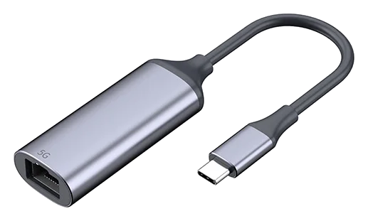 LMP USB-C zu 5 Gigabit Ethernet Adapter – Space Grau