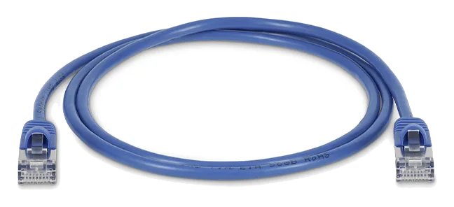 LMP Ultra Slim Round Ethernet Patchkabel 0.25 m – Blau