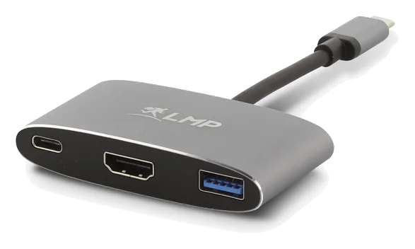 Refurbished – LMP USB-C zu HDMI & USB 3.0 & USB-C Ladeport Multiport Adapter