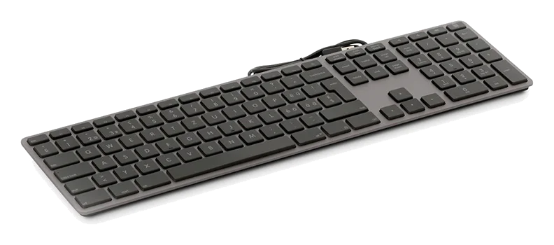 LMP USB Tastatur Windows mit Zahlenblock CH schwarz Layout