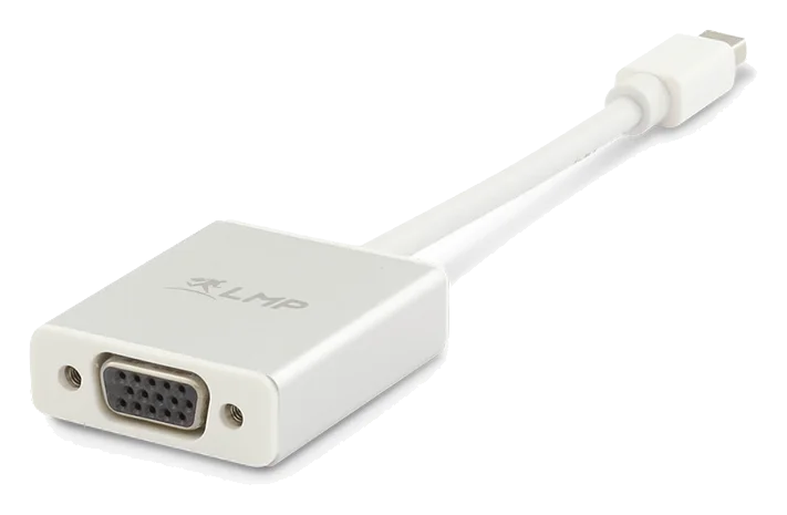LMP Mini-DisplayPort zu VGA Adapter, Mini-DP (m) zu VGA (f), silber
